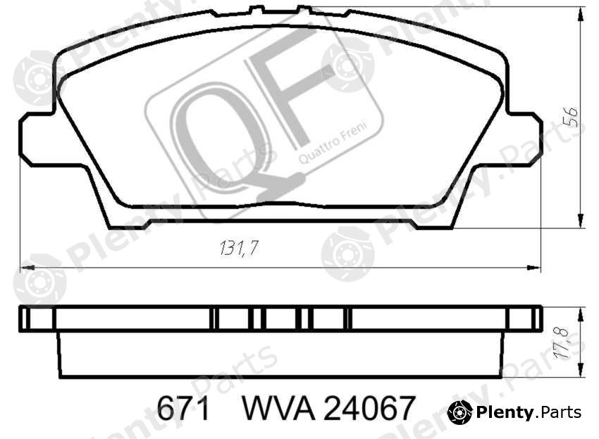  QUATTRO FRENI part QF67100 Replacement part