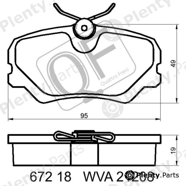  QUATTRO FRENI part QF67200 Replacement part