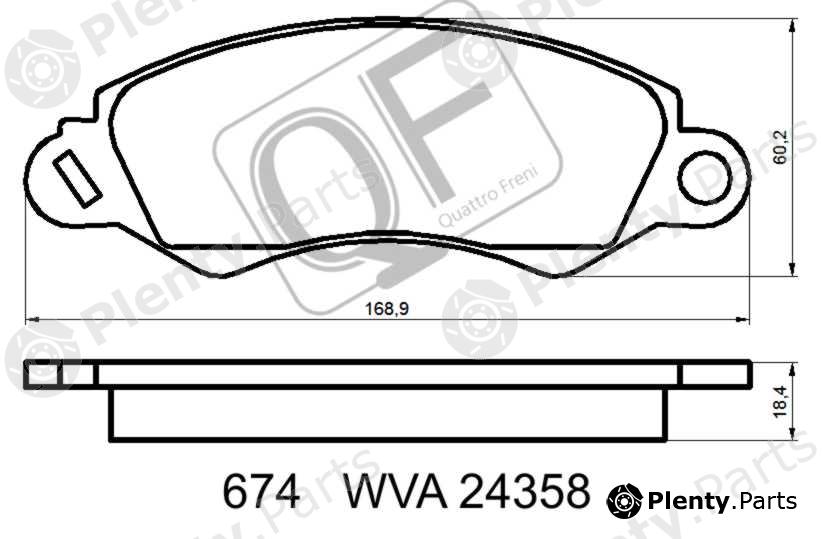  QUATTRO FRENI part QF67400 Replacement part