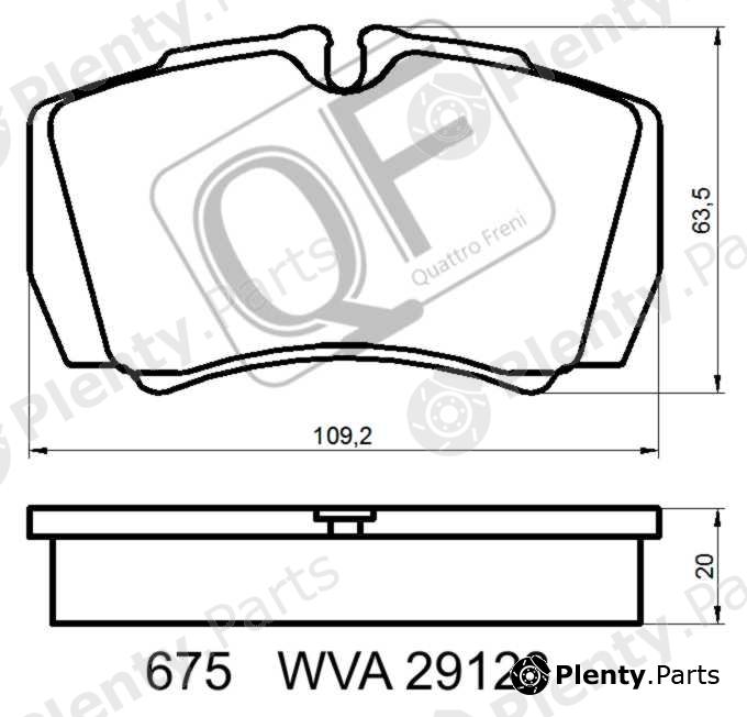  QUATTRO FRENI part QF67500 Replacement part