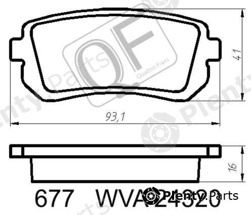  QUATTRO FRENI part QF67700 Replacement part