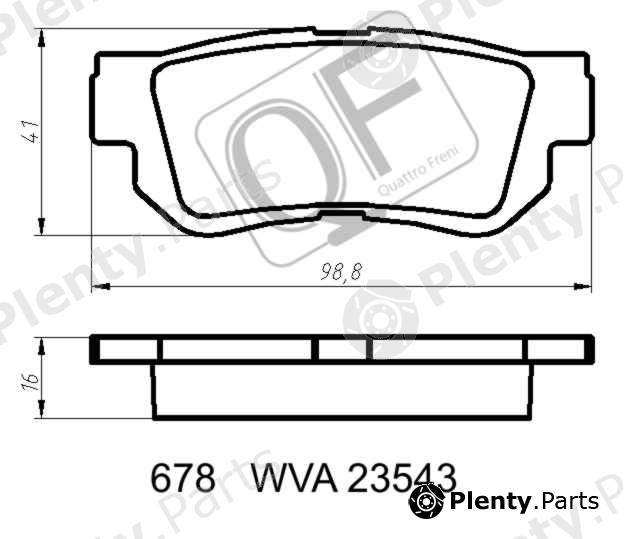  QUATTRO FRENI part QF67800 Replacement part