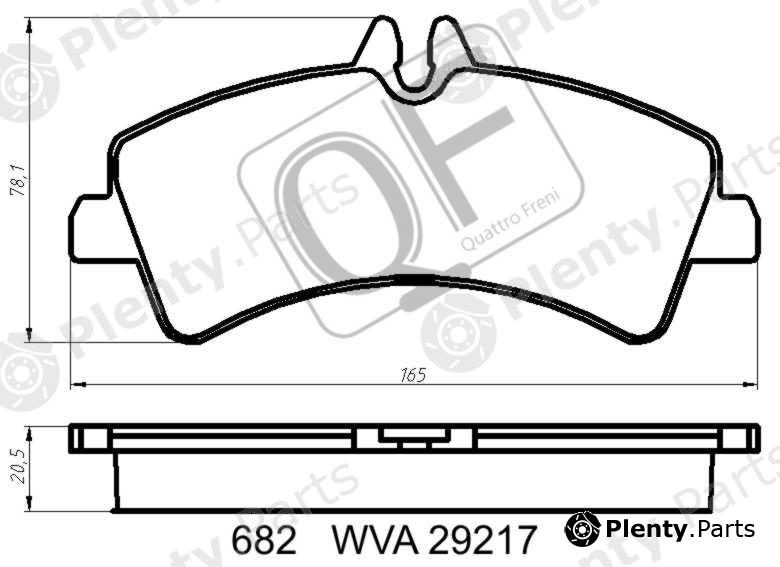  QUATTRO FRENI part QF68200 Replacement part