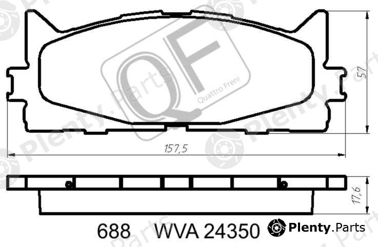  QUATTRO FRENI part QF68800 Replacement part