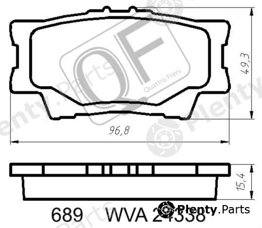  QUATTRO FRENI part QF68900 Replacement part