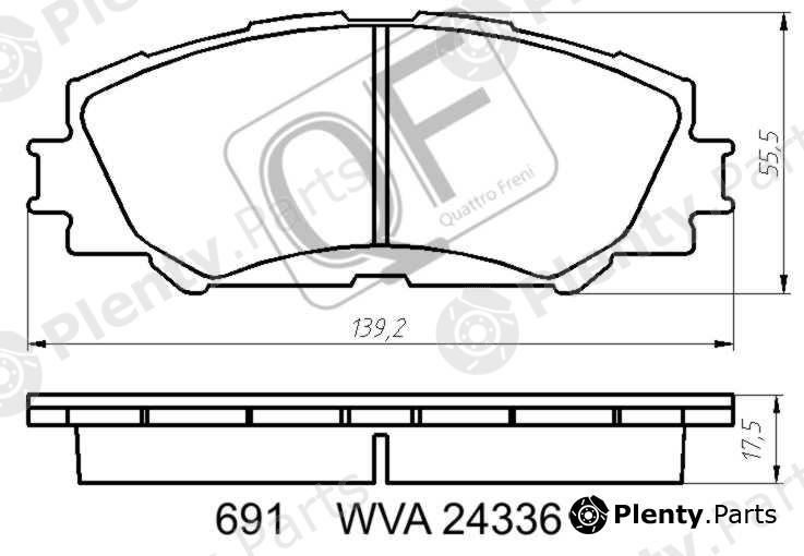 QUATTRO FRENI part QF69100 Replacement part