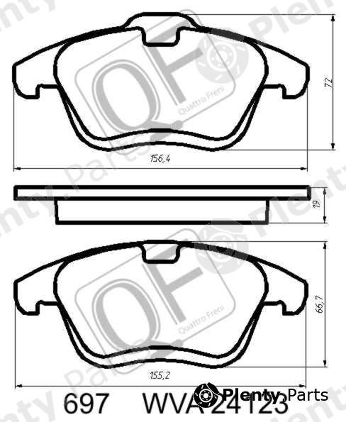  QUATTRO FRENI part QF69700 Replacement part