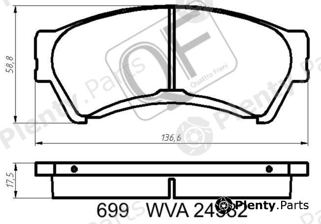  QUATTRO FRENI part QF69900 Replacement part