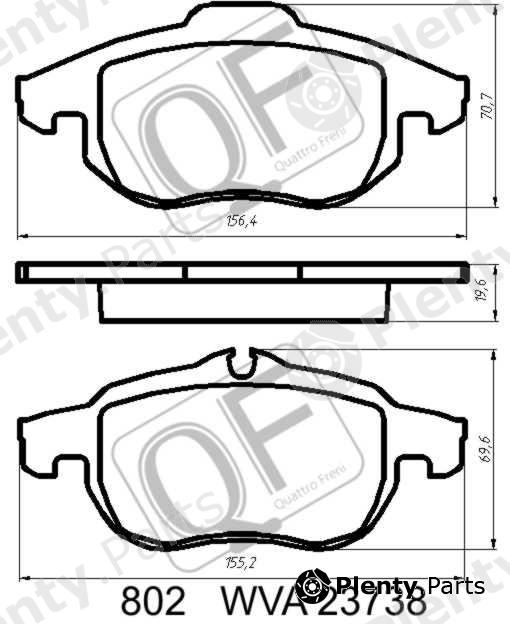  QUATTRO FRENI part QF80200 Replacement part