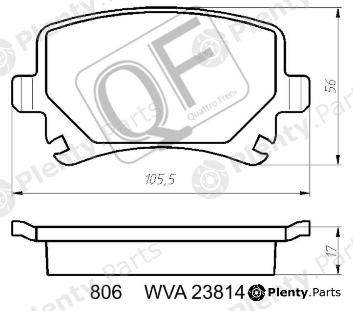 QUATTRO FRENI part QF80600 Replacement part