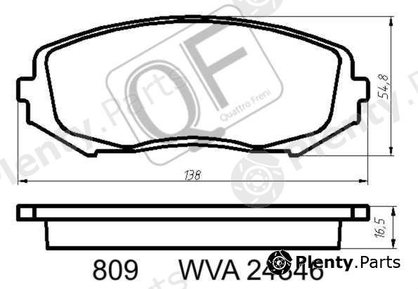  QUATTRO FRENI part QF80900 Replacement part