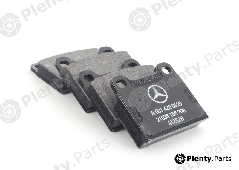 Genuine MERCEDES-BENZ part Ð0014200620 (0014200620) Brake Pad Set, disc brake