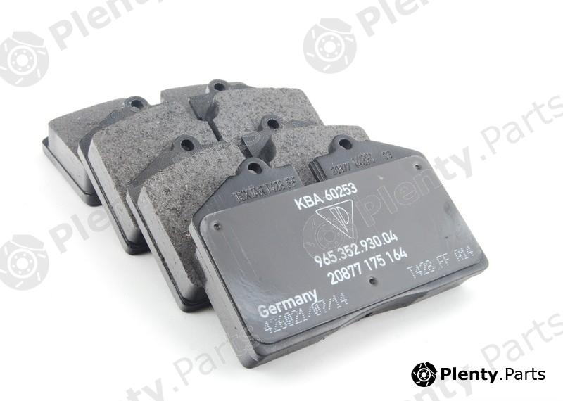 Genuine PORSCHE part 96535293904 Brake Pad Set, disc brake