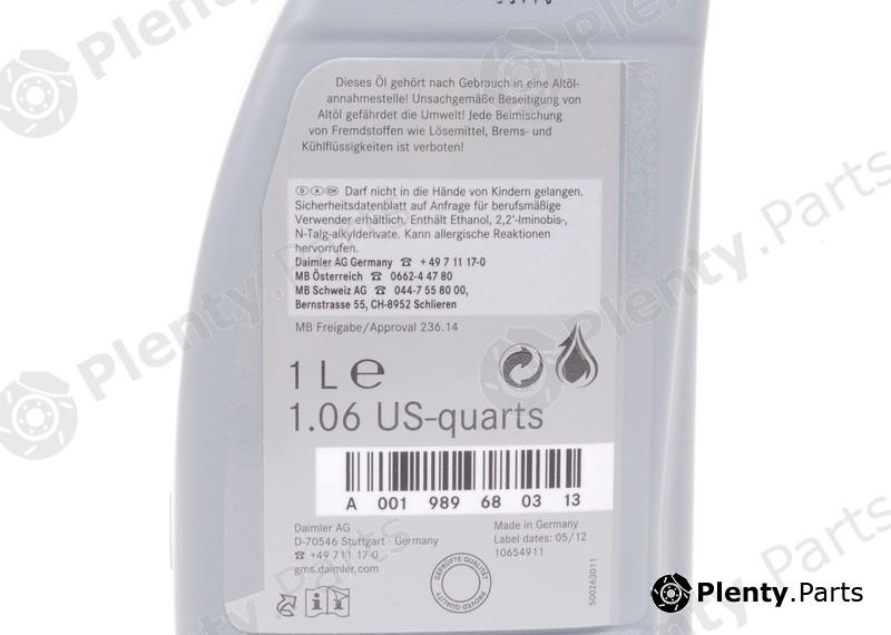 Genuine MERCEDES-BENZ part 001989210310 Automatic Transmission Oil