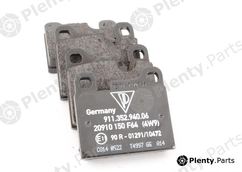 Genuine PORSCHE part 91135295004 Brake Pad Set, disc brake