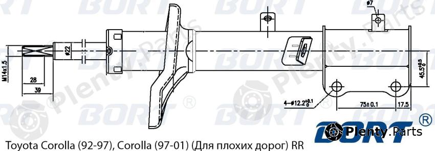  BORT part G22250021R Replacement part