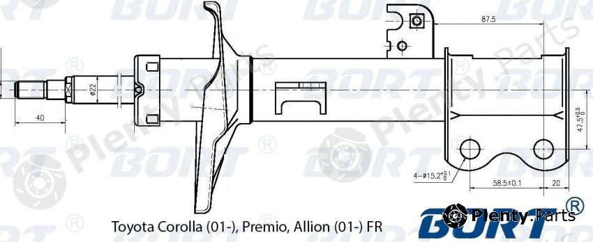  BORT part G22250085R Replacement part