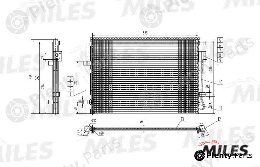  MILES part ACCB002 Replacement part