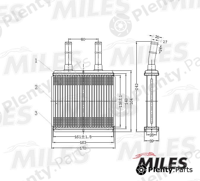  MILES part ACHB007 Replacement part