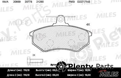  MILES part E100017 Replacement part