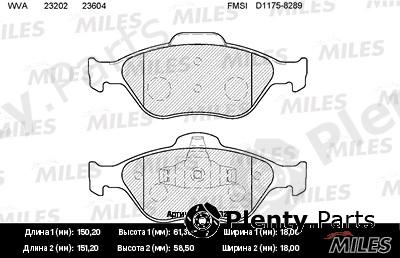  MILES part E100026 Replacement part
