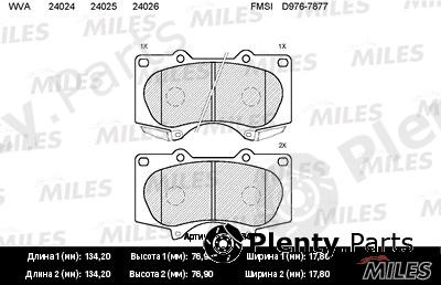  MILES part E100046 Replacement part