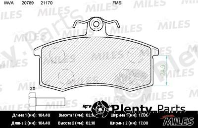  MILES part E100049 Replacement part