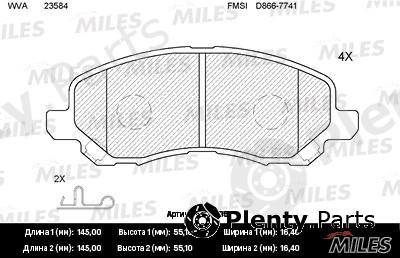  MILES part E100051 Replacement part