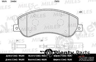  MILES part E100091 Replacement part