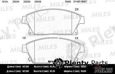  MILES part E100096 Replacement part