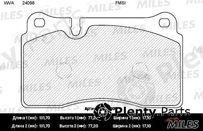 MILES part E100105 Replacement part