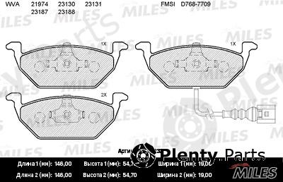  MILES part E100132 Replacement part