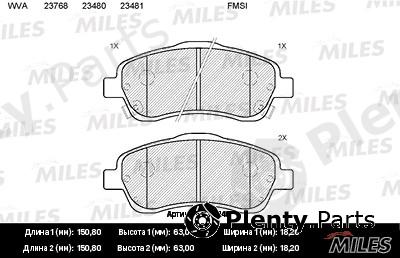  MILES part E100140 Replacement part