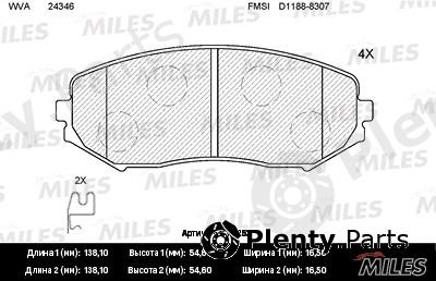  MILES part E100153 Replacement part