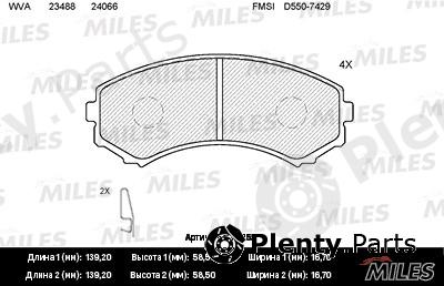  MILES part E100155 Replacement part