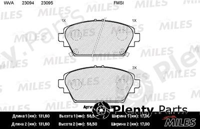  MILES part E100158 Replacement part