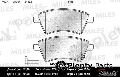  MILES part E100163 Replacement part