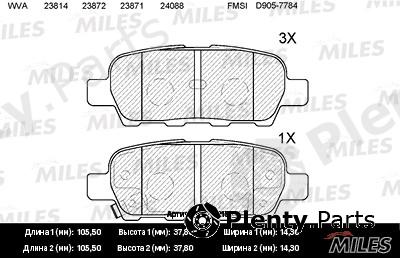  MILES part E110015 Replacement part