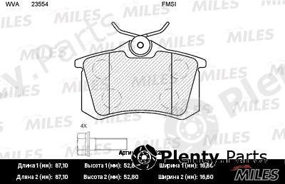  MILES part E110029 Replacement part