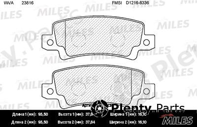  MILES part E110034 Replacement part