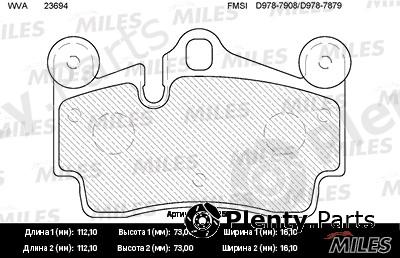  MILES part E110050 Replacement part