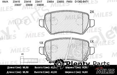  MILES part E110057 Replacement part