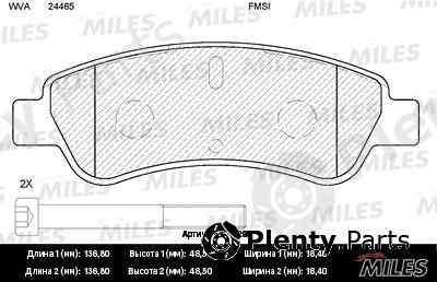  MILES part E110090 Replacement part