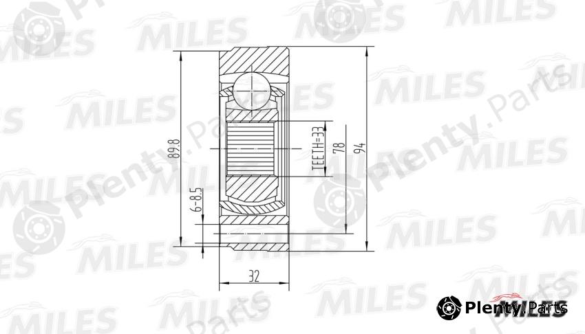  MILES part GA10001 Replacement part