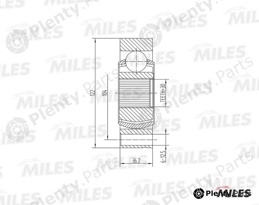 MILES part GA10018 Replacement part