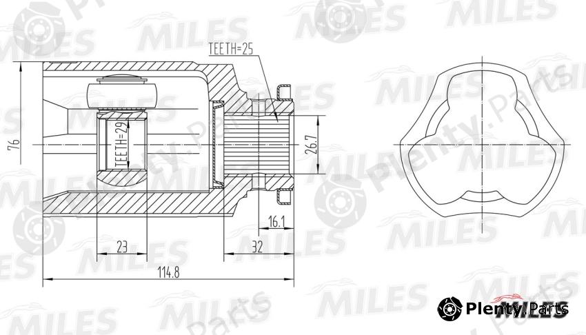  MILES part GA10026 Replacement part