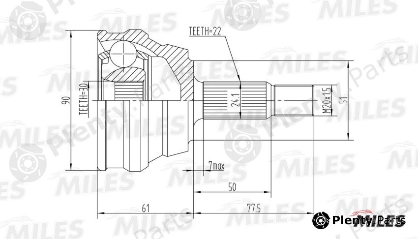  MILES part GA20013 Replacement part