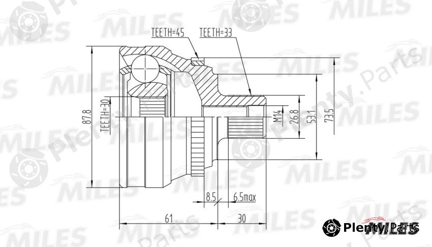  MILES part GA20014 Replacement part