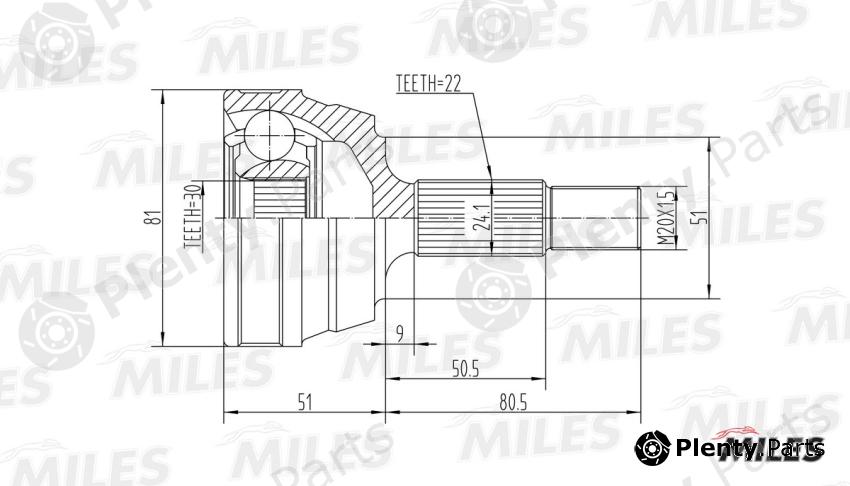 MILES part GA20017 Replacement part