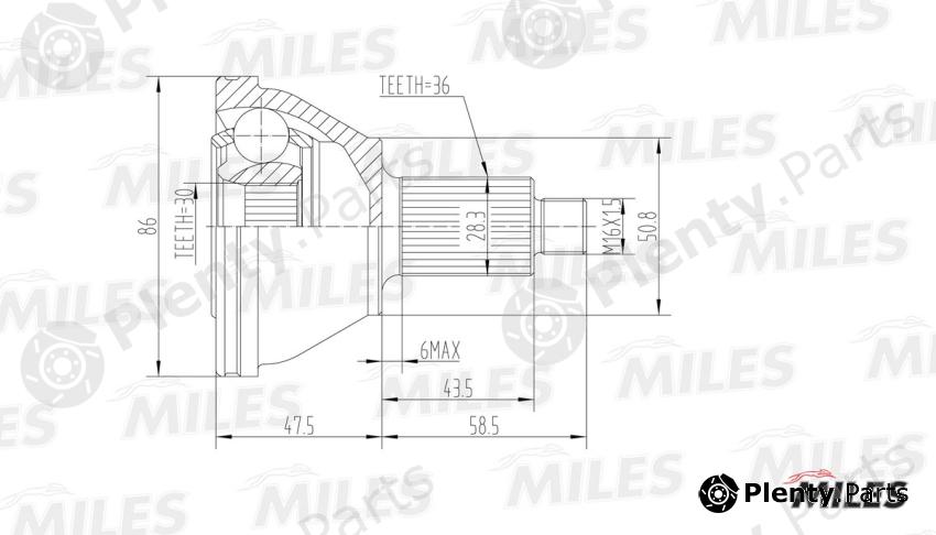  MILES part GA20019 Replacement part